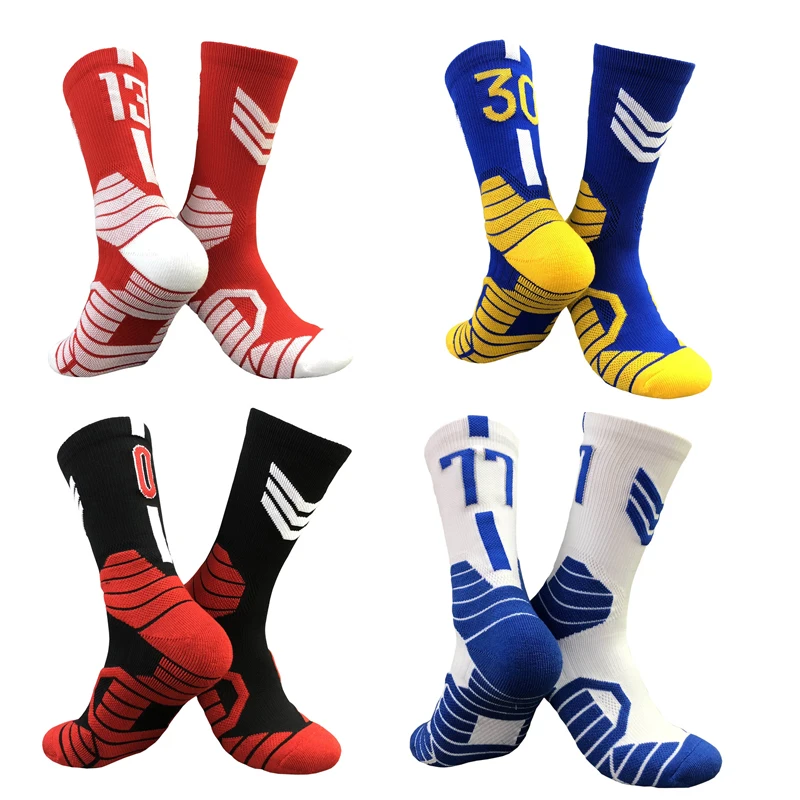 Качественные баскетбольные носки мужские для бега спортивные нескользящие