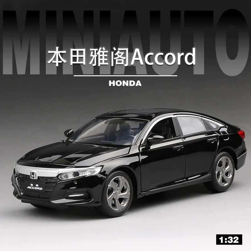 Бесплатная доставка 1:32 Honda Accord Модель литья под давлением модель звук и