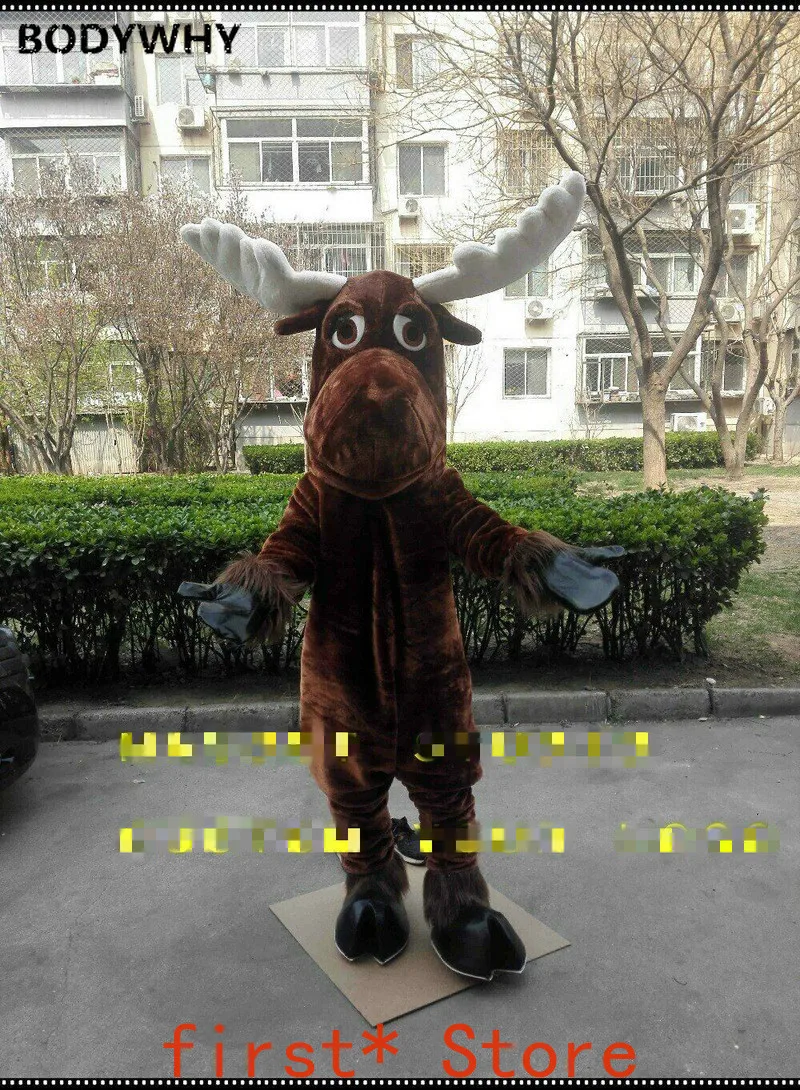 

Reindeer Mascot Costume Suit Cosplay Party Game Dress Unisex Halloween Adult New Event Unisex Cartoon Apparel Cosplay Halloween