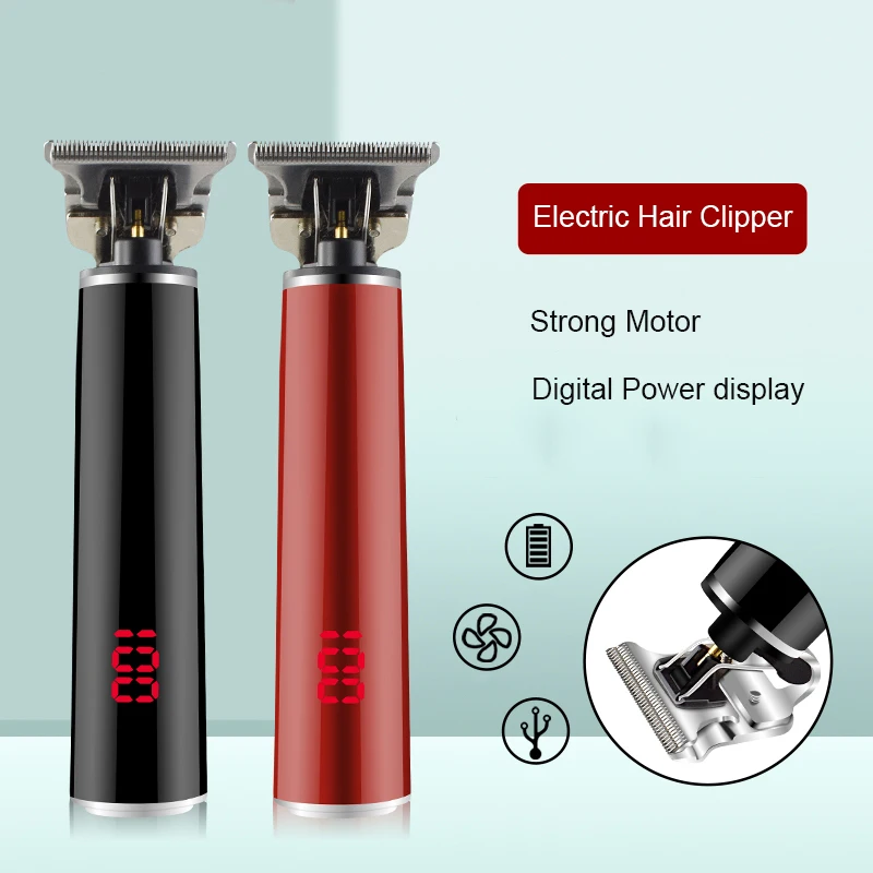 Профессиональная Т-образная машинка для стрижки ЖК-триммер электрический