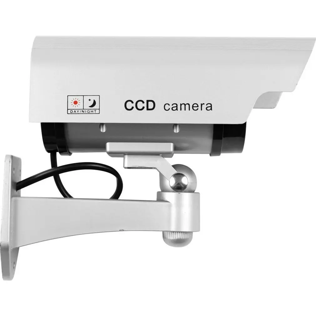 Солнечный Мощность Светодиодный CCTV Камера поддельные безопасности Открытый