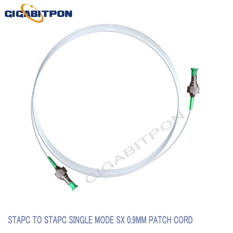Jumper ST-ST fiber optic cable ST/APC-ST/APC SM SX 0.9mm G652D FTTH fiber optic jumper10pcs