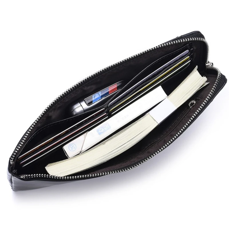 Оригинальный Роскошный брендовый мужской кошелек деловой Полосатый Клатч