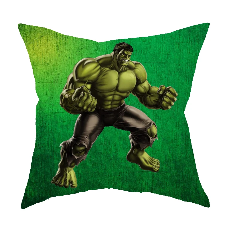 С героями комиксов Марвел Подушка Чехол &quotЧеловек паук&quot Железный человек