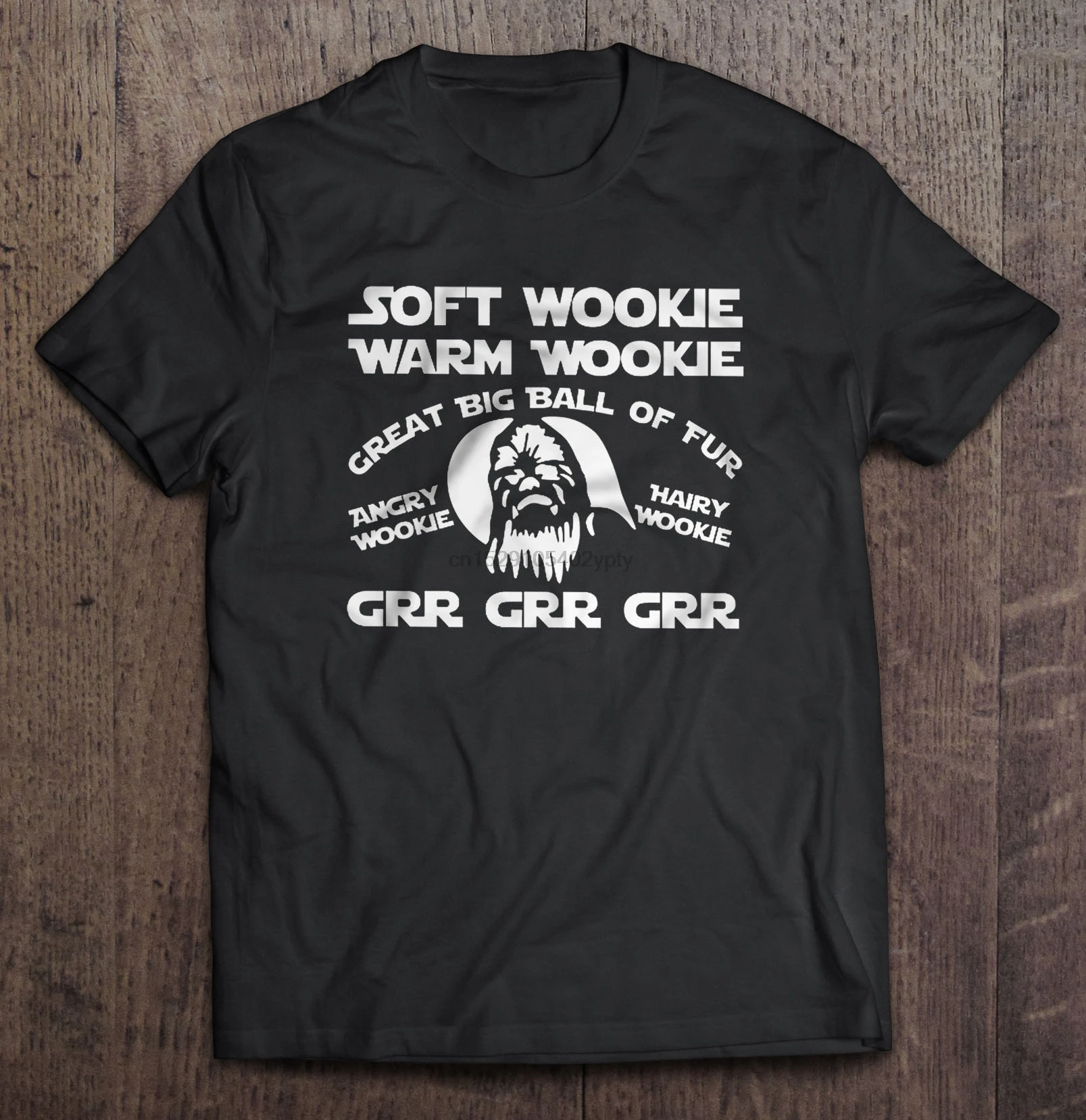 Мужская мягкая теплая футболка Wookie большой меховой шар злый волосатый Grr Chewie