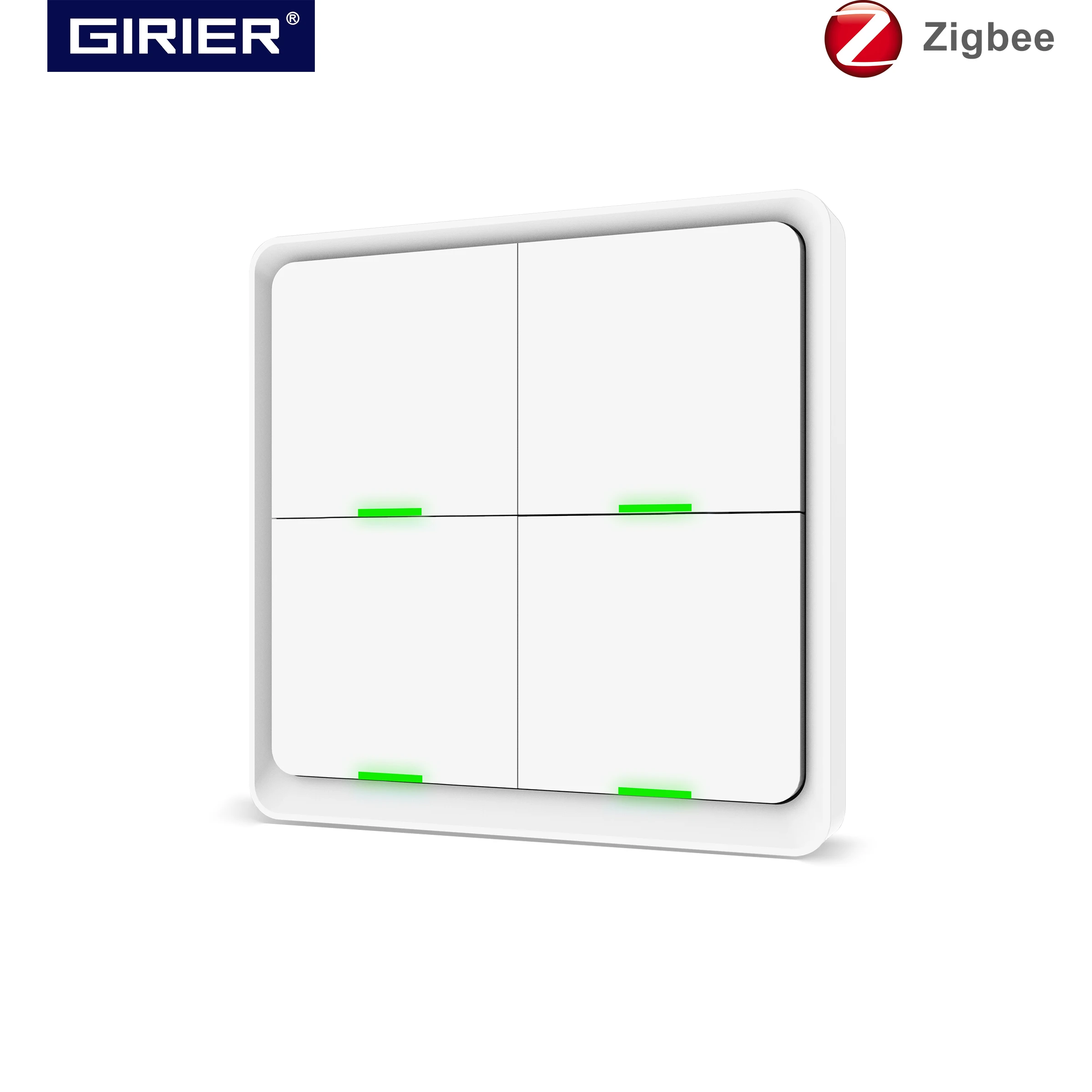 

Переключатель Tuya ZigBee, работает со всеми устройствами Tuya ZigBee/Wifi, беспроводной переключатель смарт-механическая кнопка для нажатия, требуетс...