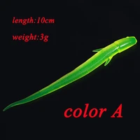 1pcslot soft lure bait simulated loach jighead swimbait wobblers artificial tackle silicone worm carp jig fishing 11cm 3g