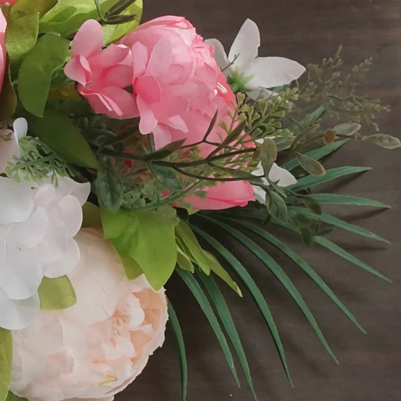Искусственные цветы для свадьбы DIY Декор стол Пион цветок бегун искусственный