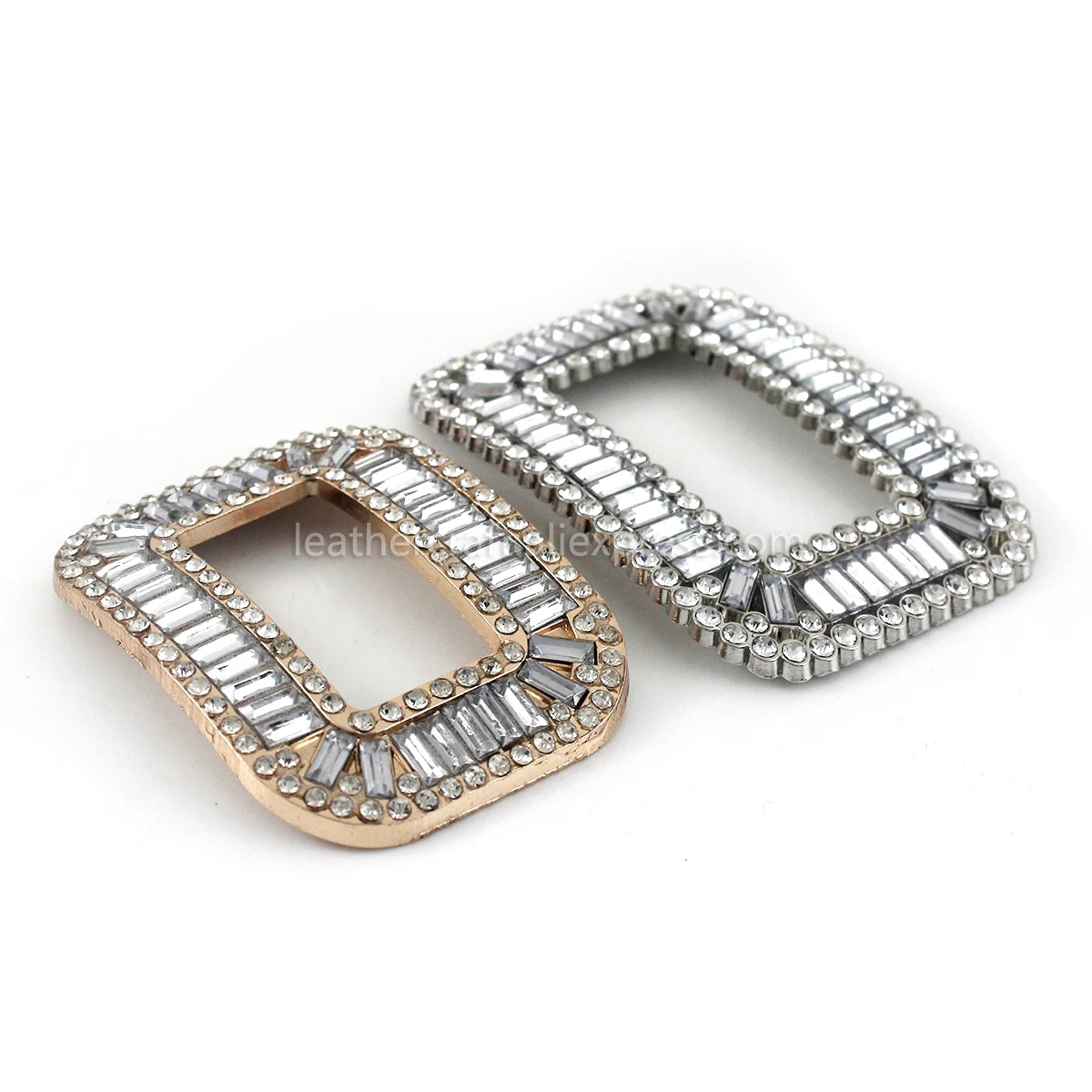 1 пара металлических квадратных стразы застежка Пряжка женская сумка кошелек