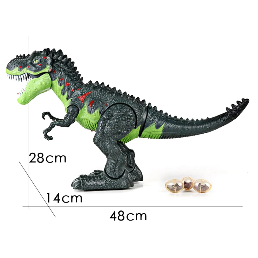 Электронный динозавр модель игрушка спрей укладка EggsTyrannosaurus Rex животных игрушки