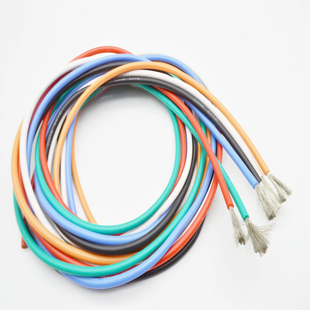 Термостойкий провод SHENGPAI медный Электрический 24awg 2 м из мягкого силикона