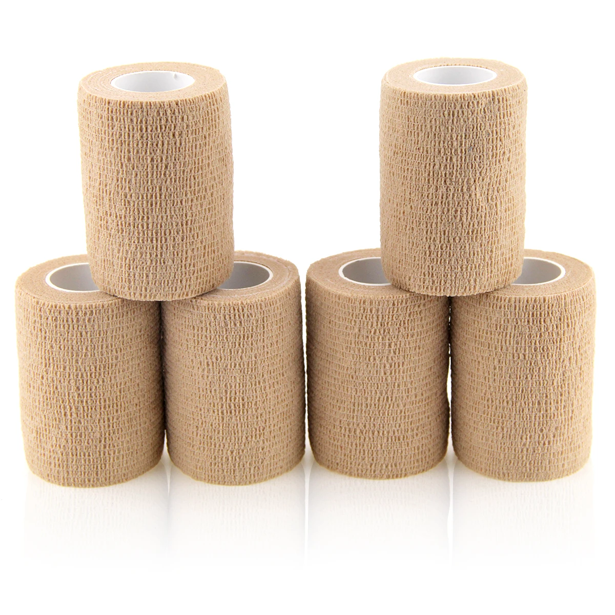 

6 Rolls 7.5cm Self Adhesive Bandage Nonwoven Bandage Sports Tape Breathable Muscle Wraps Medical Health Care