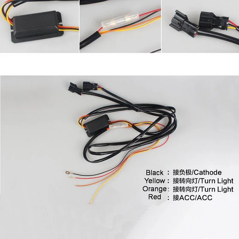 Tonlinker 2 шт. DIY Автомобильный Стайлинг Новый ABS и светодиодный ходосветильник свет с