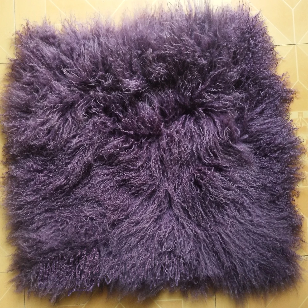 Роскошь меховая наволочка из монгольского ягненка для дивана наволочки