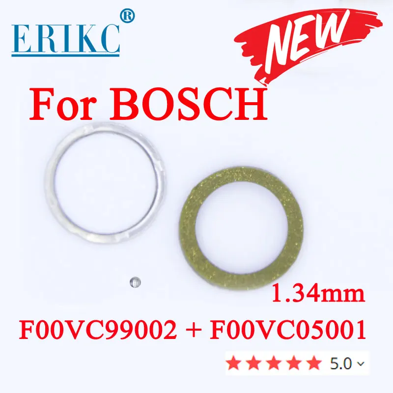 

Уплотнительные кольца F00VC99002 Комплекты для ремонта клапана дизельной форсунки Стальной шарик F00VC05001 1,34 мм F00VC05008 F00VC05009 1,5 мм для Bosch