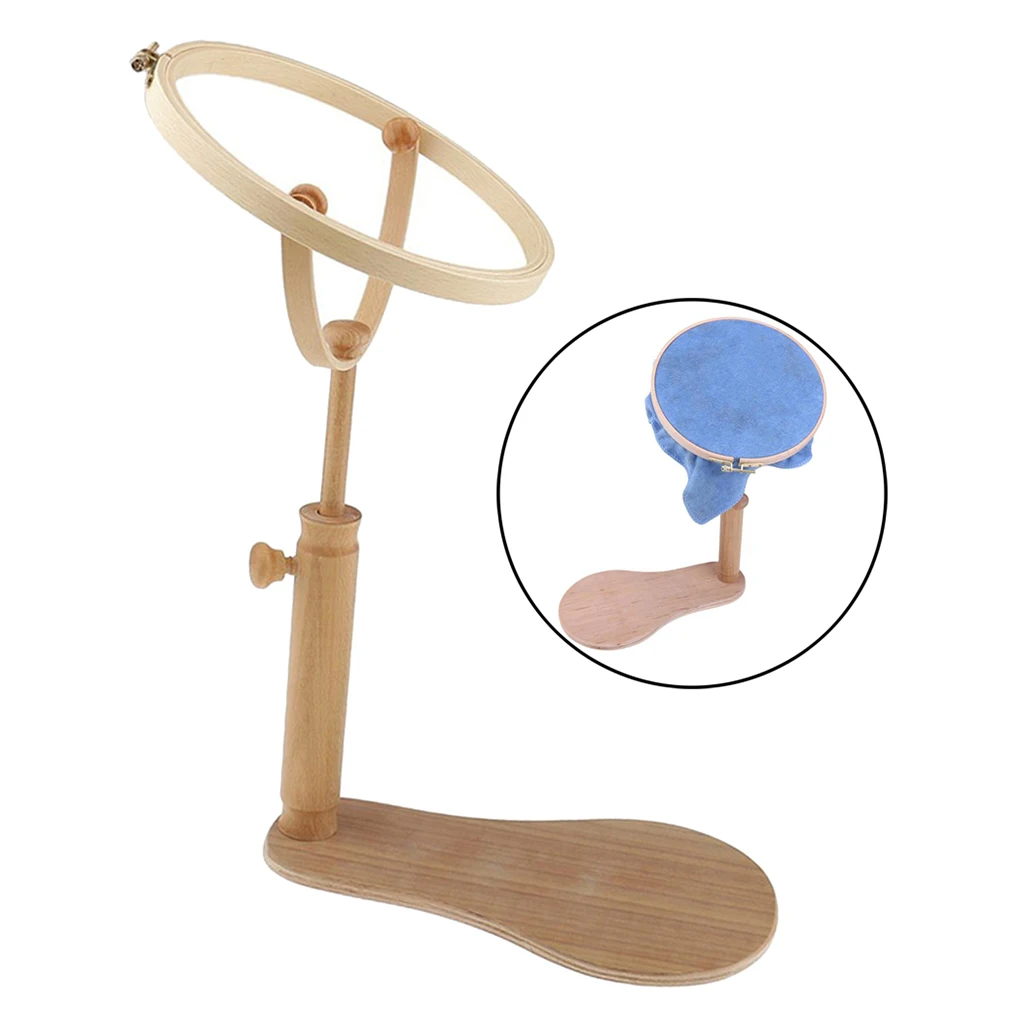 Деревянная подставка-обруч для вышивки диаметром 8 '' вращение на 360 ° | Дом и