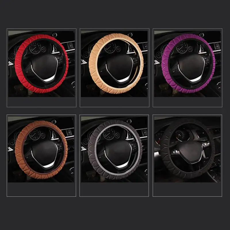 Чехол рулевого колеса автомобиля плетеная ручка руля ледяного шелка губка