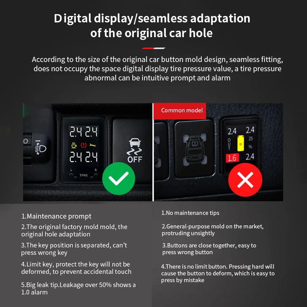 Система мониторинга давления в шинах с цифровой сигнализацией умный монитор
