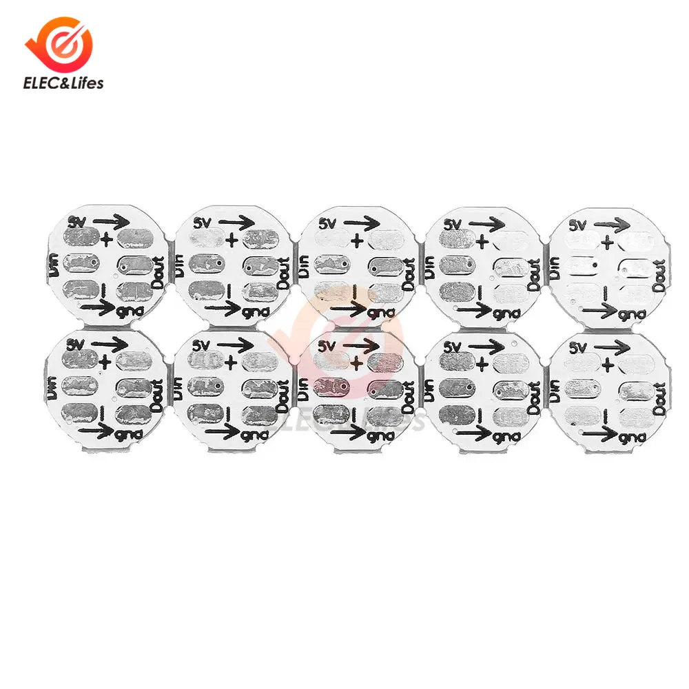10 шт. 1 бит 5 в WS2812B 5050 SMD RGB светодиодный чип полноцветный встроенный WS2811 IC