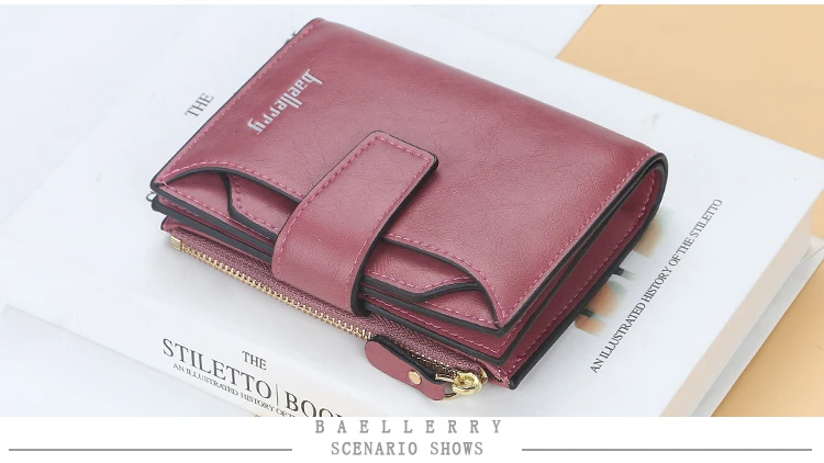 Wallet Women Zipper Leather Hasp Small and Slim Coin Pocket Purse Women Wallets Cards Holders Luxury Brand Wallets men Purse