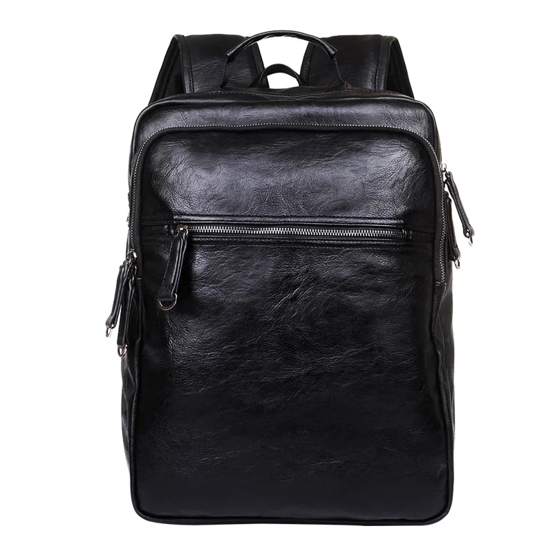 

YILIAN Mochila GRANDE de cuero antirrobo para hombre, bolso de viaje para ordenador portátil, negro, escolar, de gran capacidad