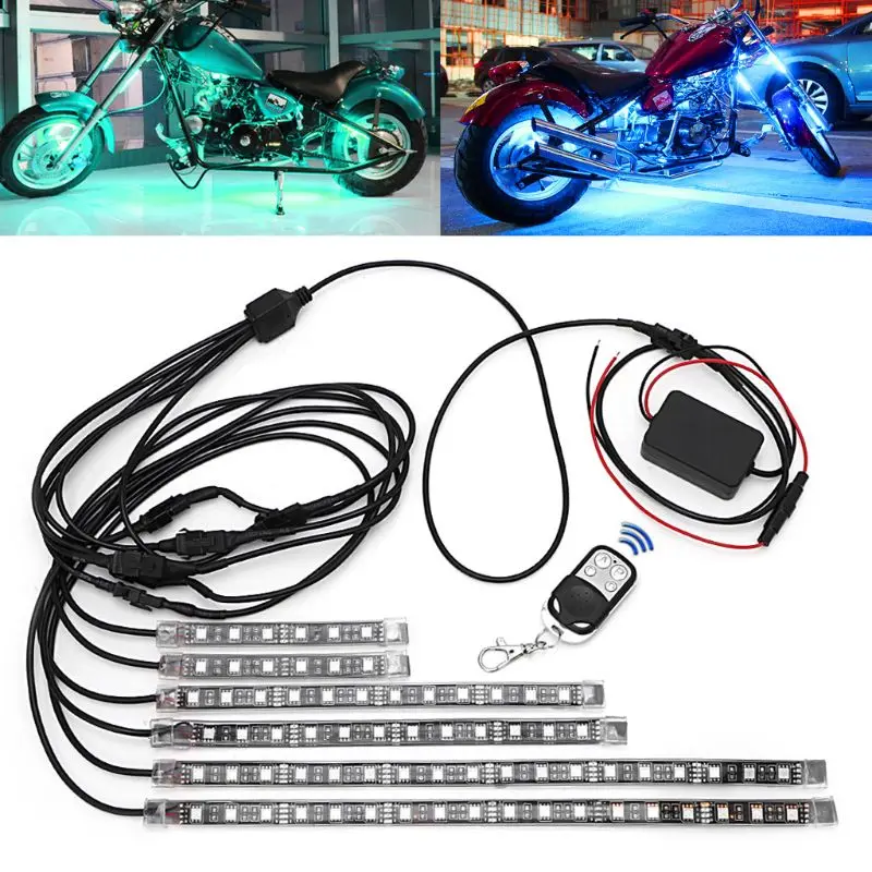 2020 Новый 6 шт 5050 SMD полоса гибкий RGB мигающий свет LED пульт дистанционного