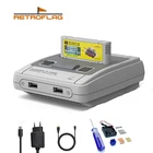 Чехол Retroflag resперри Pi4 чехол SUPERPi 4 Чехол-J с охлаждающим вентилятором радиаторы для Raspberry Pi 4 безопасное отключение сброс игровые аксессуары