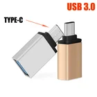 Адаптер USB Type C OTG, переходник с USB 3,1 типа C папа на USB 3,0 Мама, конвертер данных OTG для Xiaomi Huawei Samsung, аксессуары для телефонов