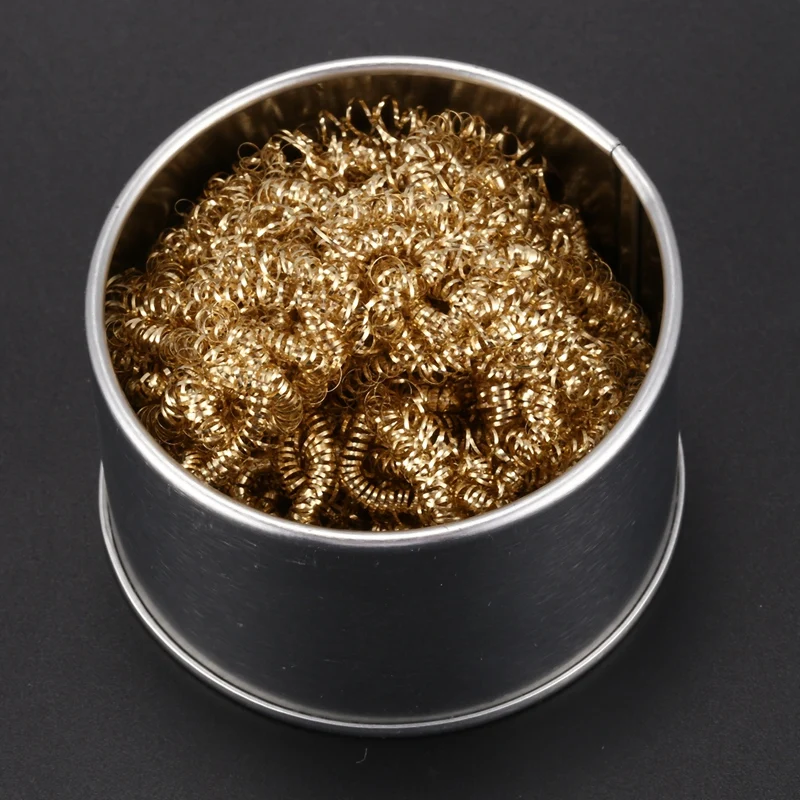 Очистка жала паяльника проволочный скребок чистящий шарик с металлическим