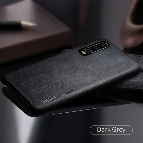 Dark Grey Для huawei P30 Pro Чехол для телефона X-level роскошный винтажный кожаный тонкий защитный задний Чехол для huawei P30 P30 Pro Чехол Funda - Цвет: Dark Grey