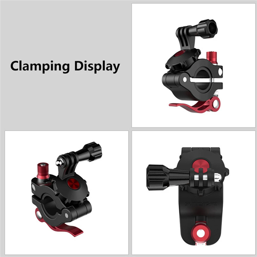 Universal Bicycle Clamp Adjustable Road Bike Support for GoPro / Osmo Action Pocket Sport Camera Accessories | Электроника