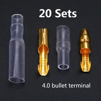 20 set 4 0mm male female motorcycle bullet connector socket classic terminals for cable wire of 1 0 mm to 2 5 mm