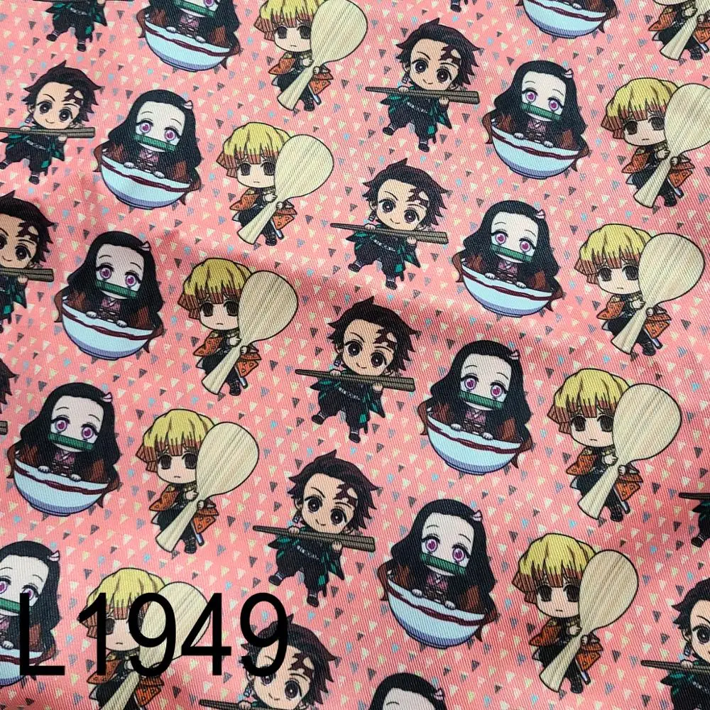 50 см * 140 мультяшная печатная ткань из полиэстера и хлопка для изготовления одежды