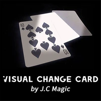 visual change card by j c magic tricks card change close up street stage magic props illusions gimmick mentalism comedy