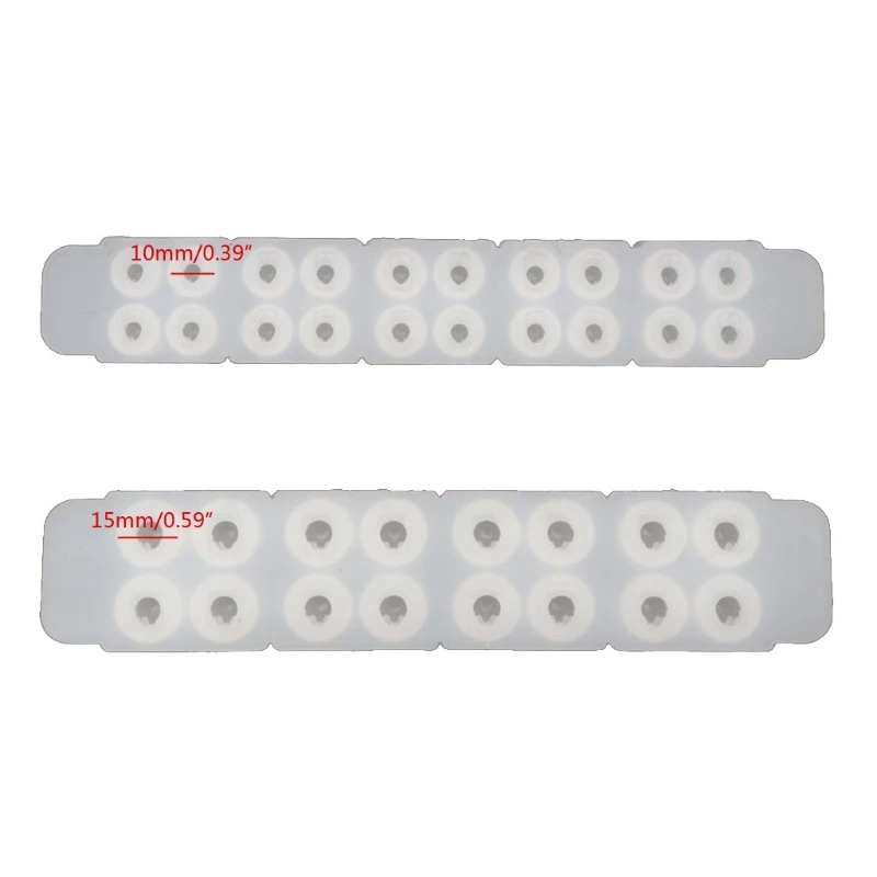 

2Pc Skull Head Bead Resin Mold Skull Beaded Bracelet Jewelry Silicone Mold Tools