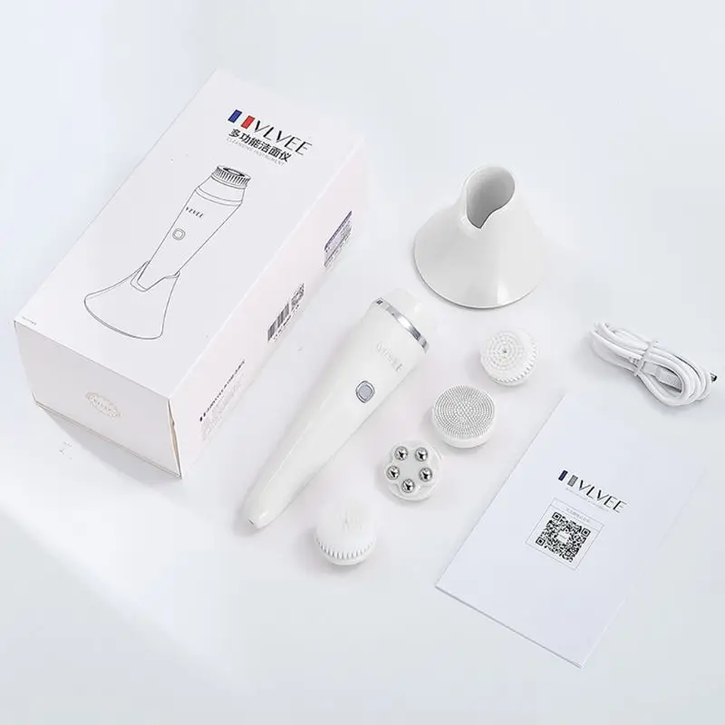 

3 в 1 ультразвуковой чистый импортный массажер для лица очищающая щетка косметический инструмент