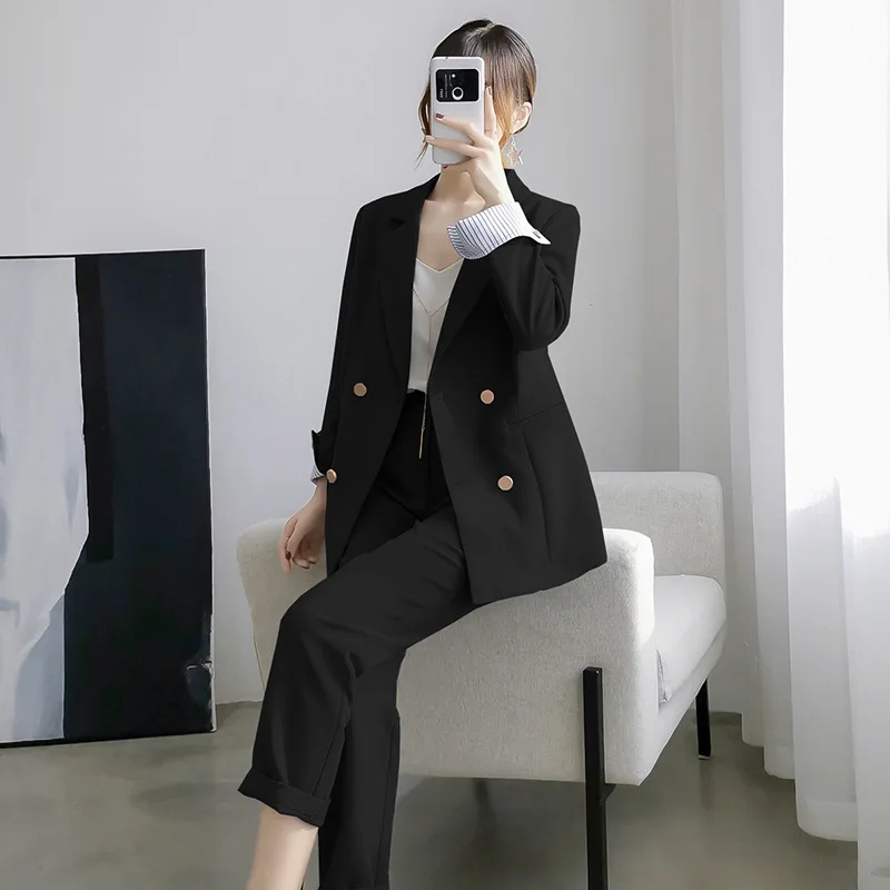 Женский брючный костюм элегантные женские костюмы больших размеров Офисная