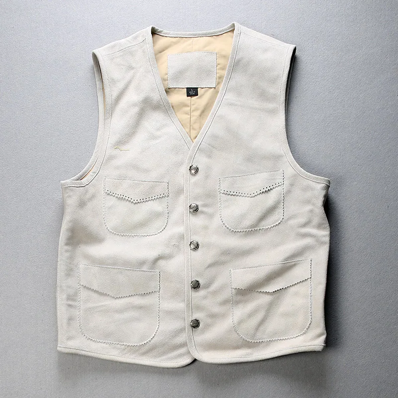 2012 супер предложение! Прочтите описание! Жилет мужской из овечьей кожи Азиатский