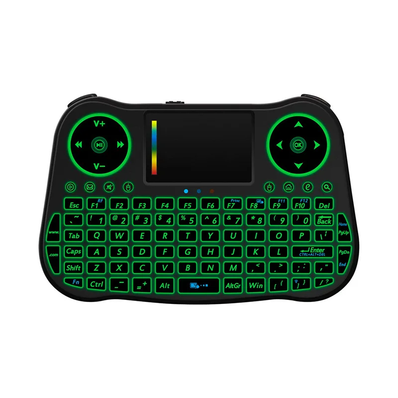 MT08 2 4 GHz Air mouse беспроводная сенсорная клавиатура QWERTY с подсветкой для tv Box PC