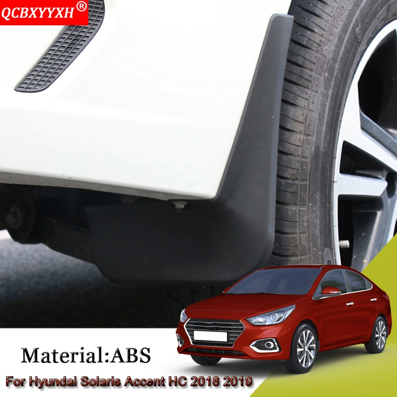 ABS брызговик грязезащитный Брызговики щиток внешняя крышка автомобильные аксессуары для Hyundai Solaris Accent HC