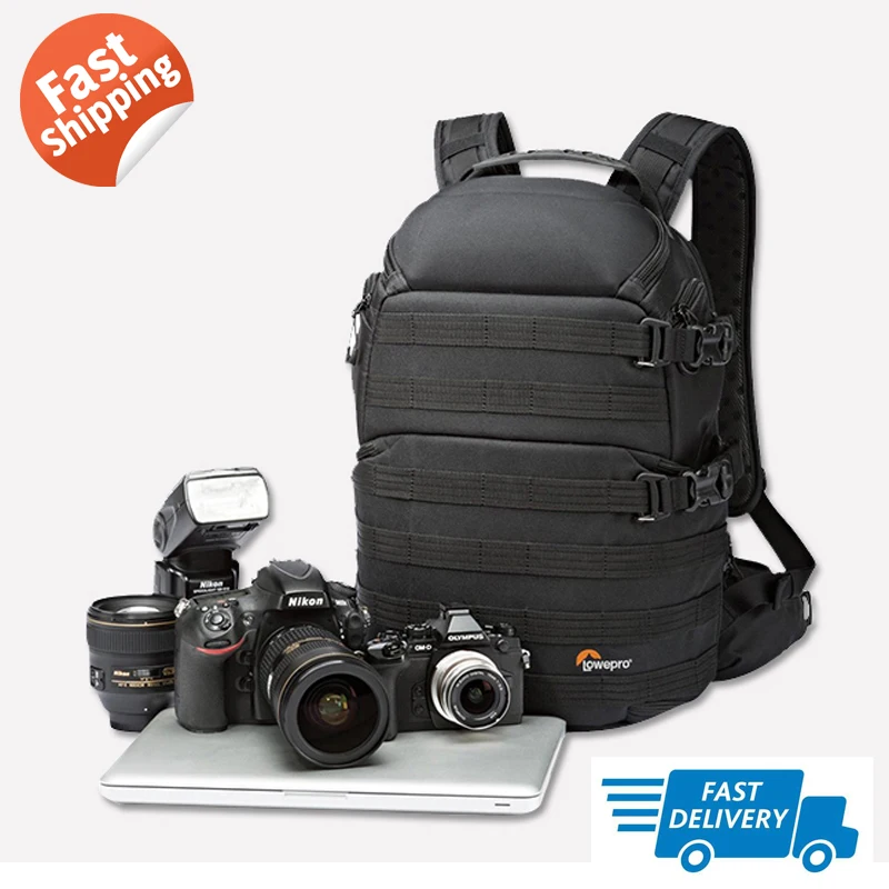 Hot Lowepro ProTactic 350 AW DSLR Camera Photo Flash Case Bag And Laptop Backpack