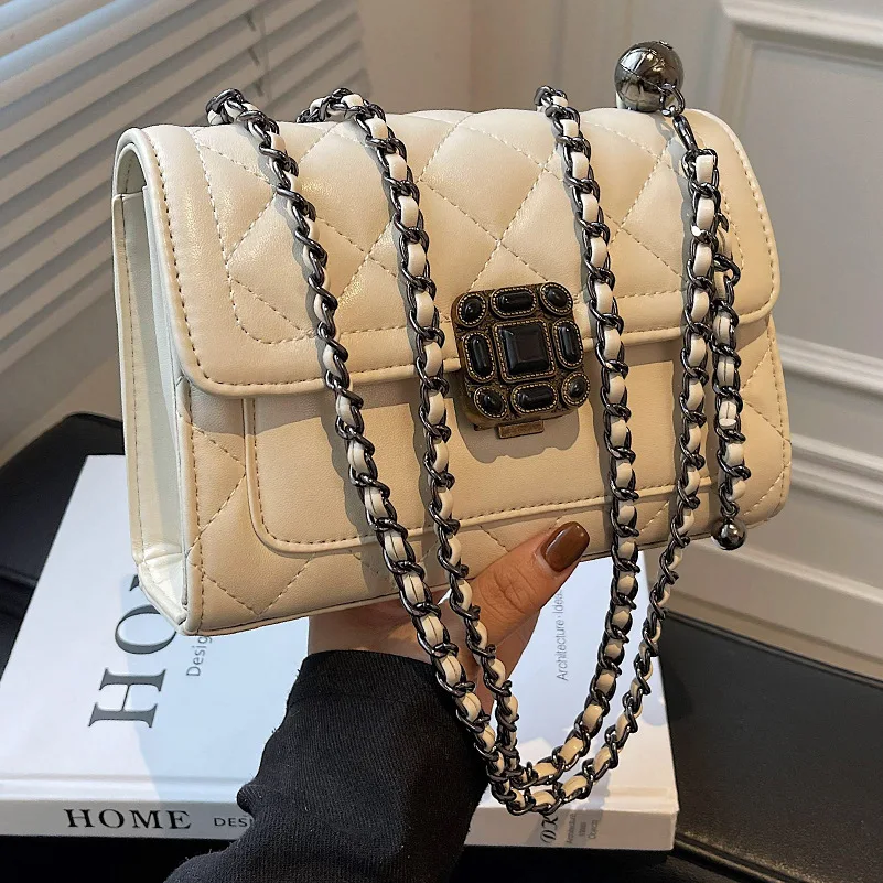 

High-quality Ladies Rhombic Chain Handbags 2021 New Fashion Autumn and Winter Small Bag Hot-selling Shoulder Messenger Bag