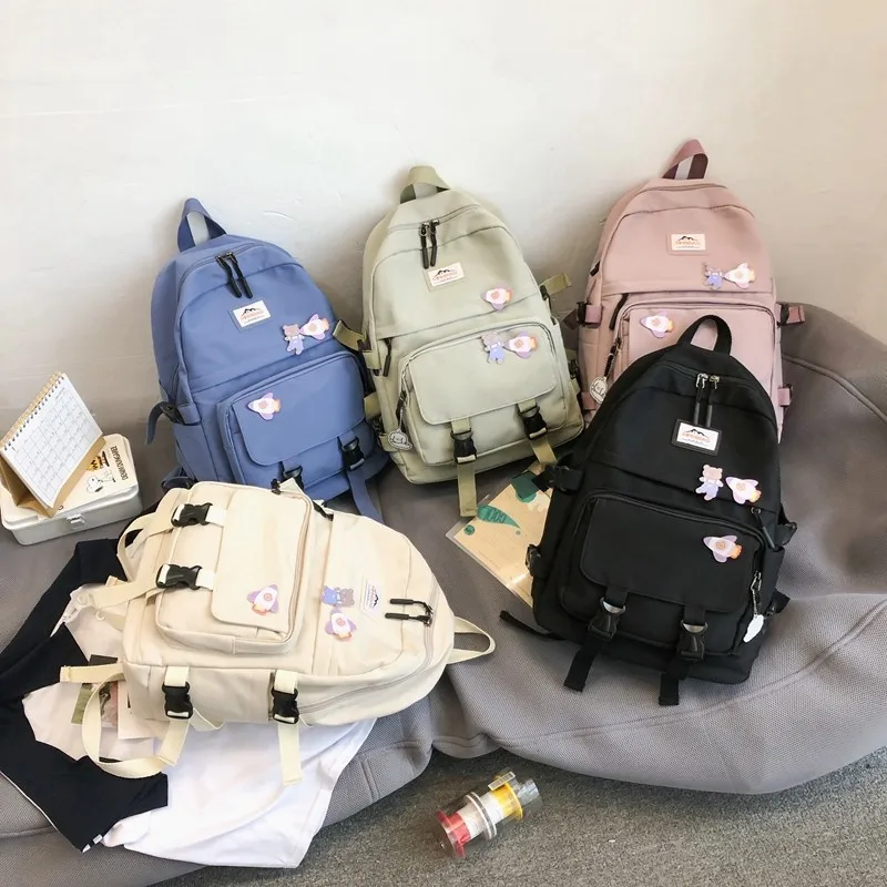 

Large Capacity Schoolbags Female College Backpack for Teenages Girls High School Bookbags Lady Women Travel Backpacks
