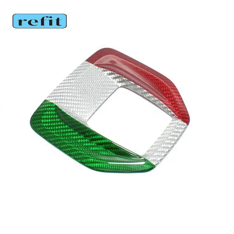 

Carbon fiber gear lever panel modified decorative cover For Alfa Romeo Giulia Stelvio Car Interior Accessories
