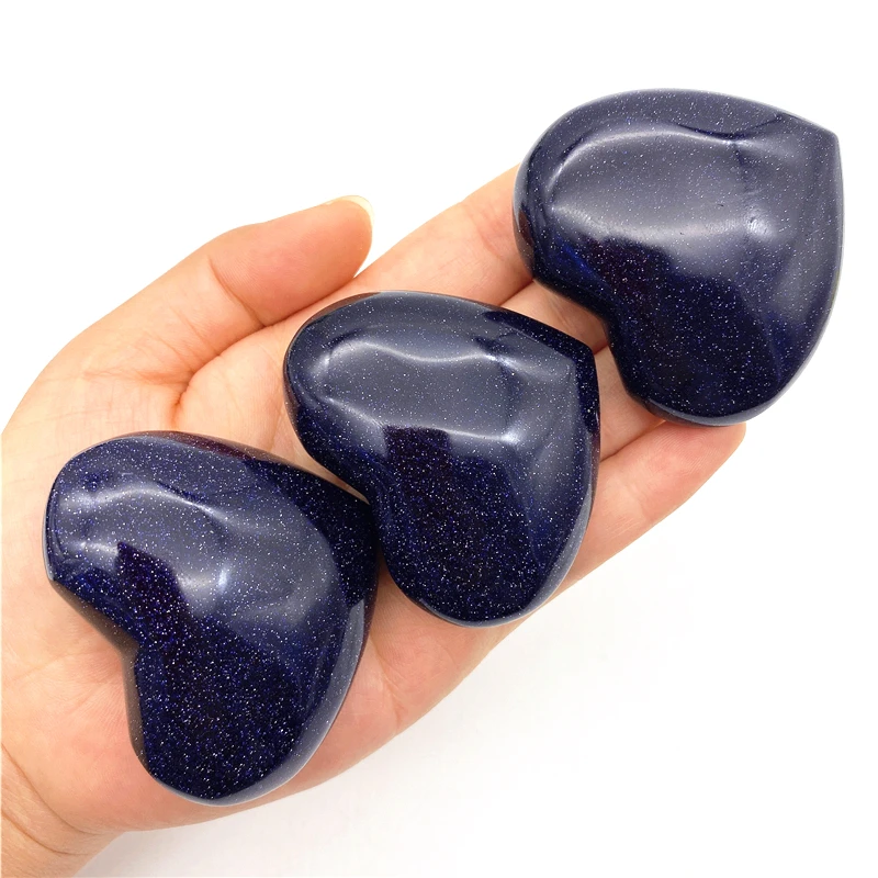 

Красивые камни в форме сердца из натурального синего песчаника, 1 шт., резная чакра, восстанавливающее украшение рейки, натуральные кварцевы...