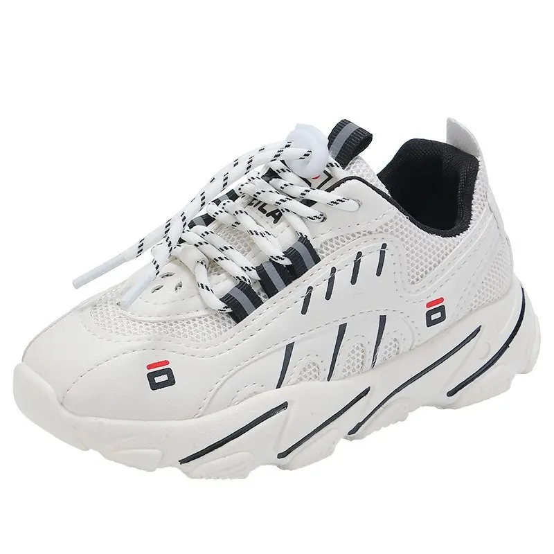 

Spring Autumn Kids Shoe Pu Leather Chunky Sneakers For Boys Fashion Sports Shoes Soft Comfortable Children Girl Casual Shoes