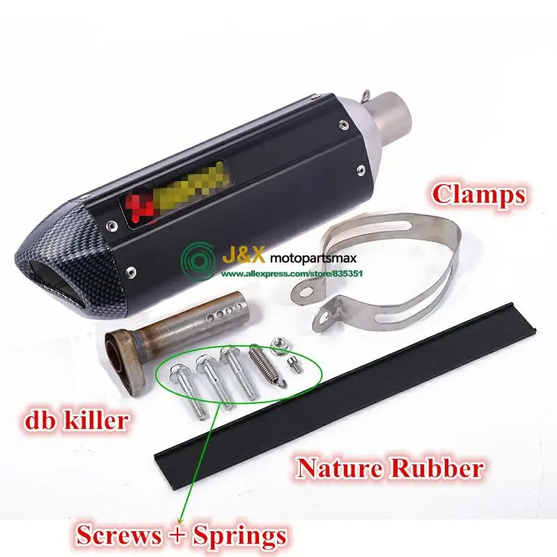 Универсальный мотоцикл глушитель выхлопной Escape slip on для скутера atv dirt bike с DB-KILLER 38