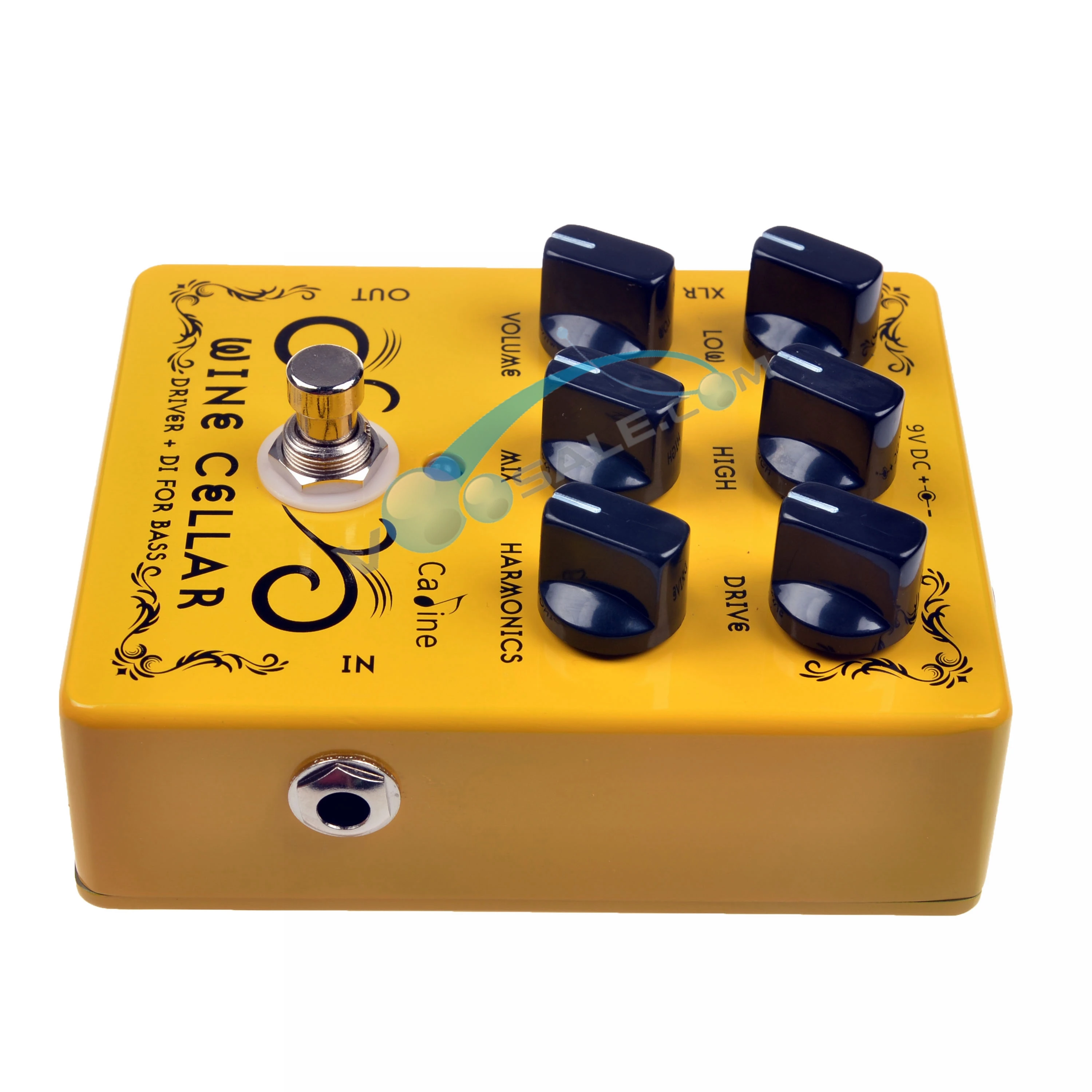 2 шт., Caline CP-60, драйвер+ DI для бас-гитары, педаль, эффект 9 В, аксессуары для гитары, мини-педали, части для гитары CP60, педаль