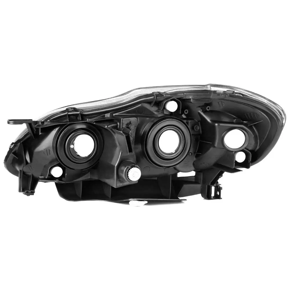 Комплект фар Sulinso для Toyota Corolla 2003-2008 черный корпус янтарный отражатель прозрачные