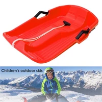 portable child sledge ski safe snow winter toboggan outdoor sport skiing board plastic skiing boards thicken sledge ski board